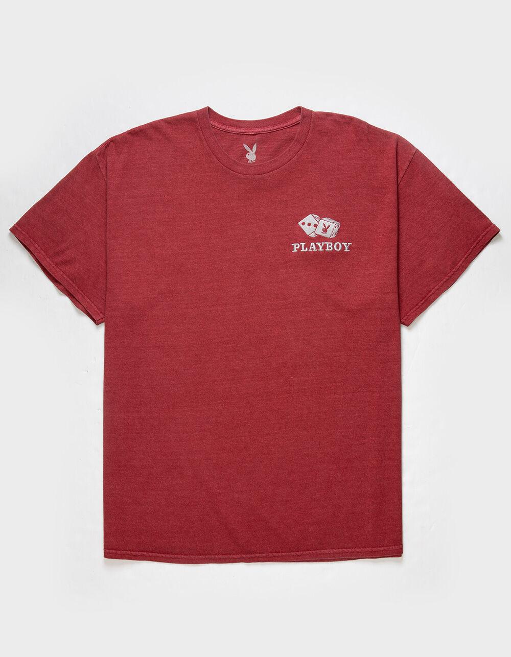 PLAYBOY Casino Logo Mens Tee - RED Product Image