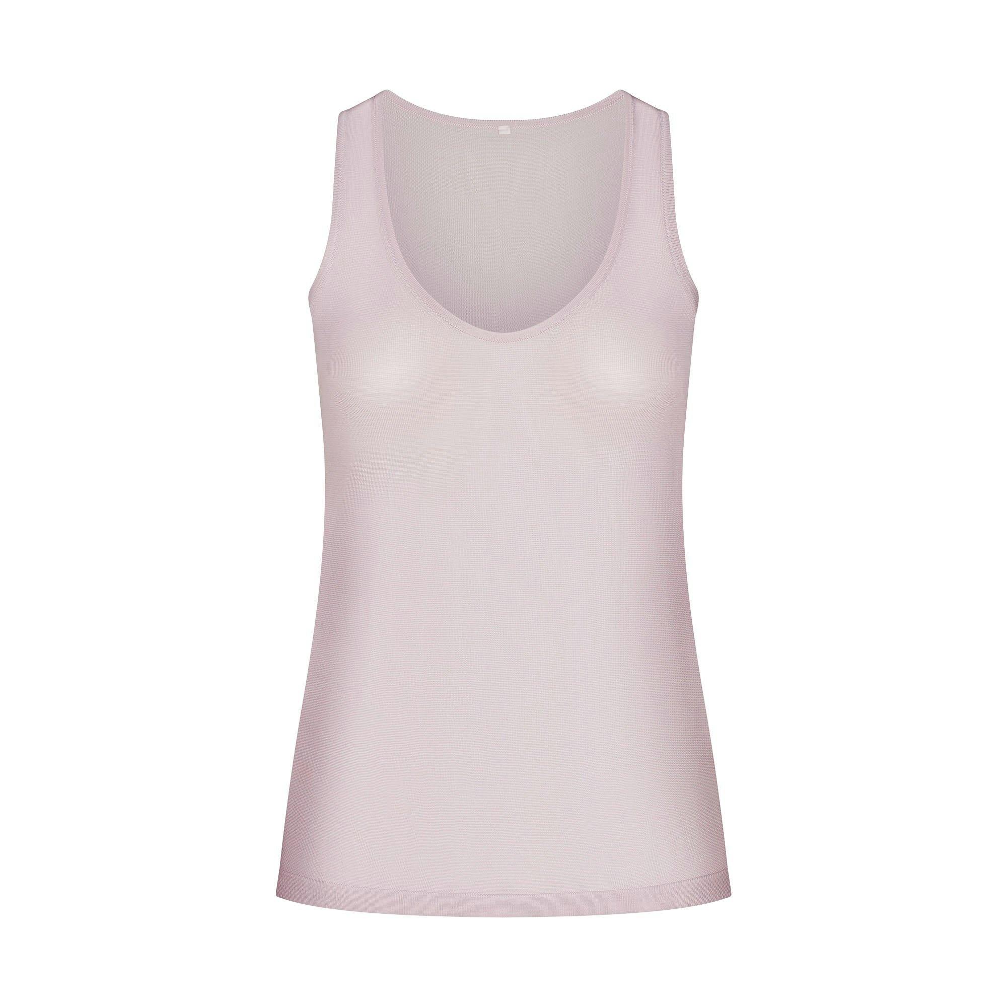 SLINKY KNIT MOCK NECK TANK | IRIS MICA Product Image