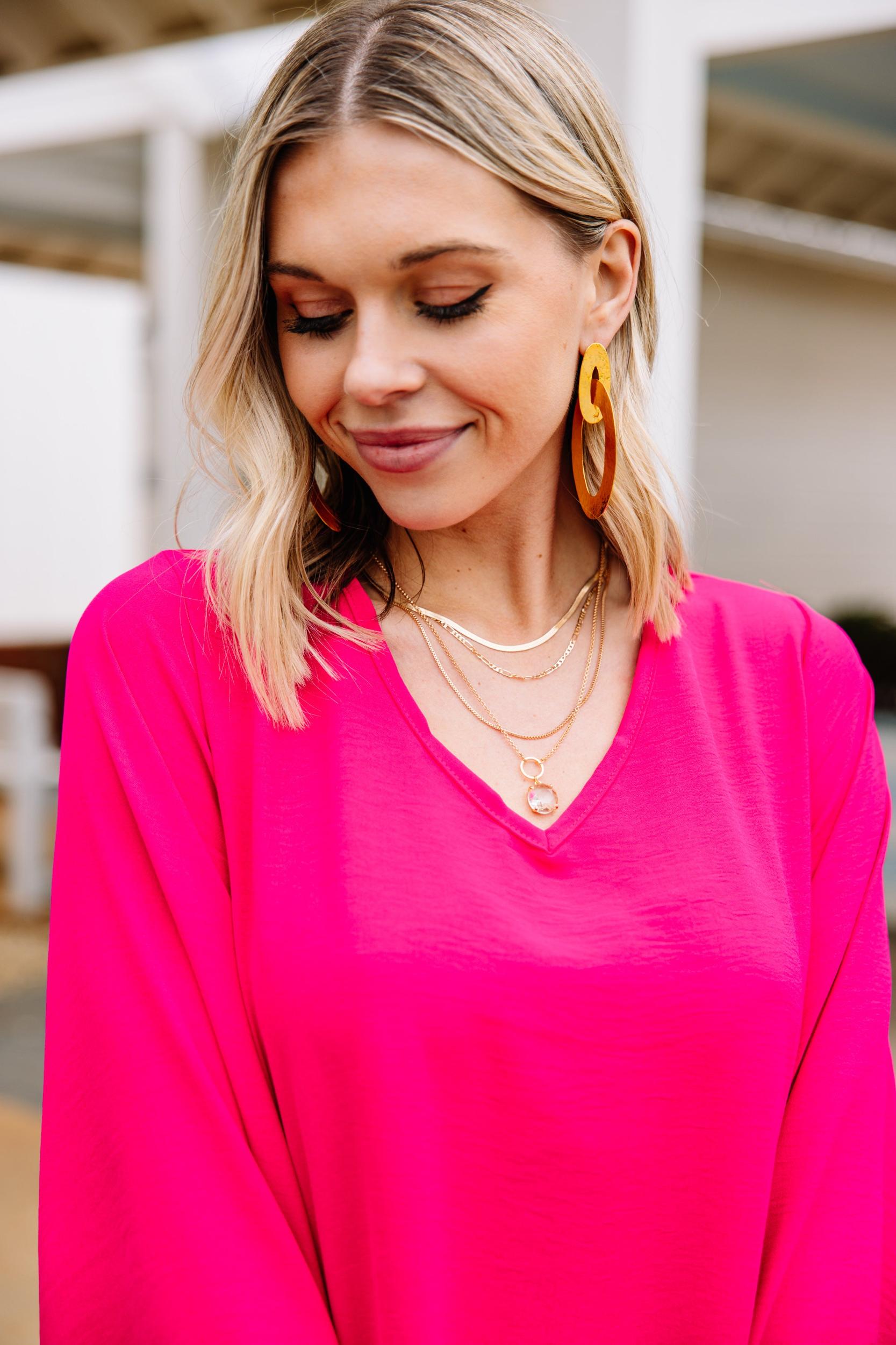 Give It A Try Gold Layered Necklace Female Product Image