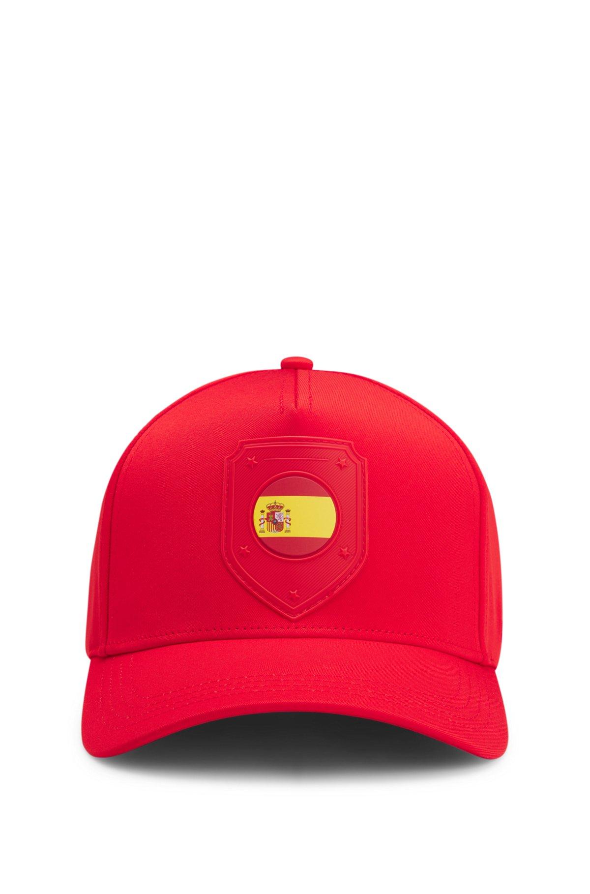 Logo cap in lustrous twill with country-flag badge Product Image