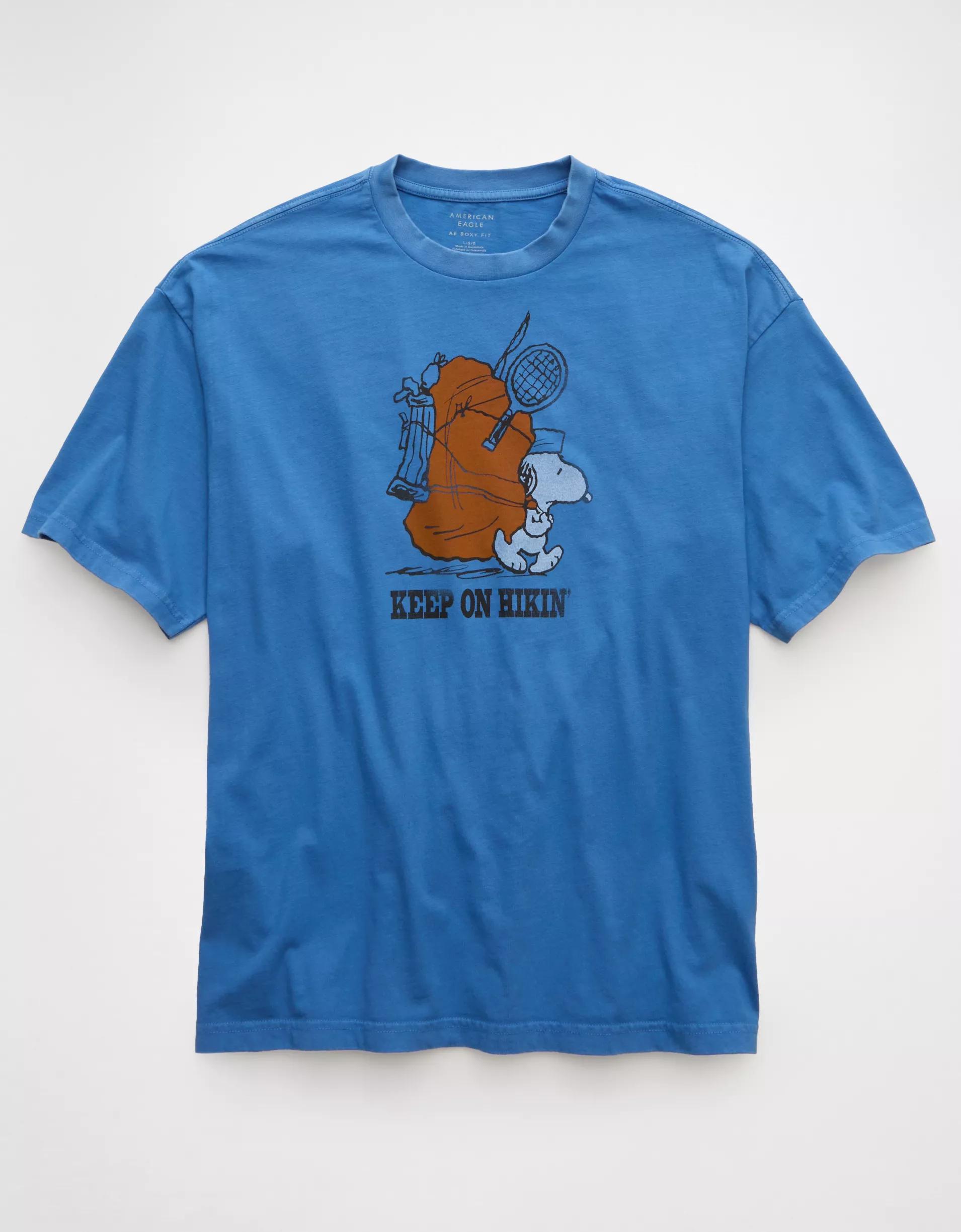 AE Boxy Snoopy Graphic T-Shirt Product Image