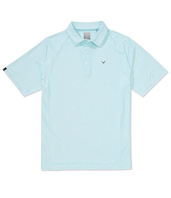 Callaway Chevron Foulard Print Short Sleeve Golf Polo Shirt Product Image