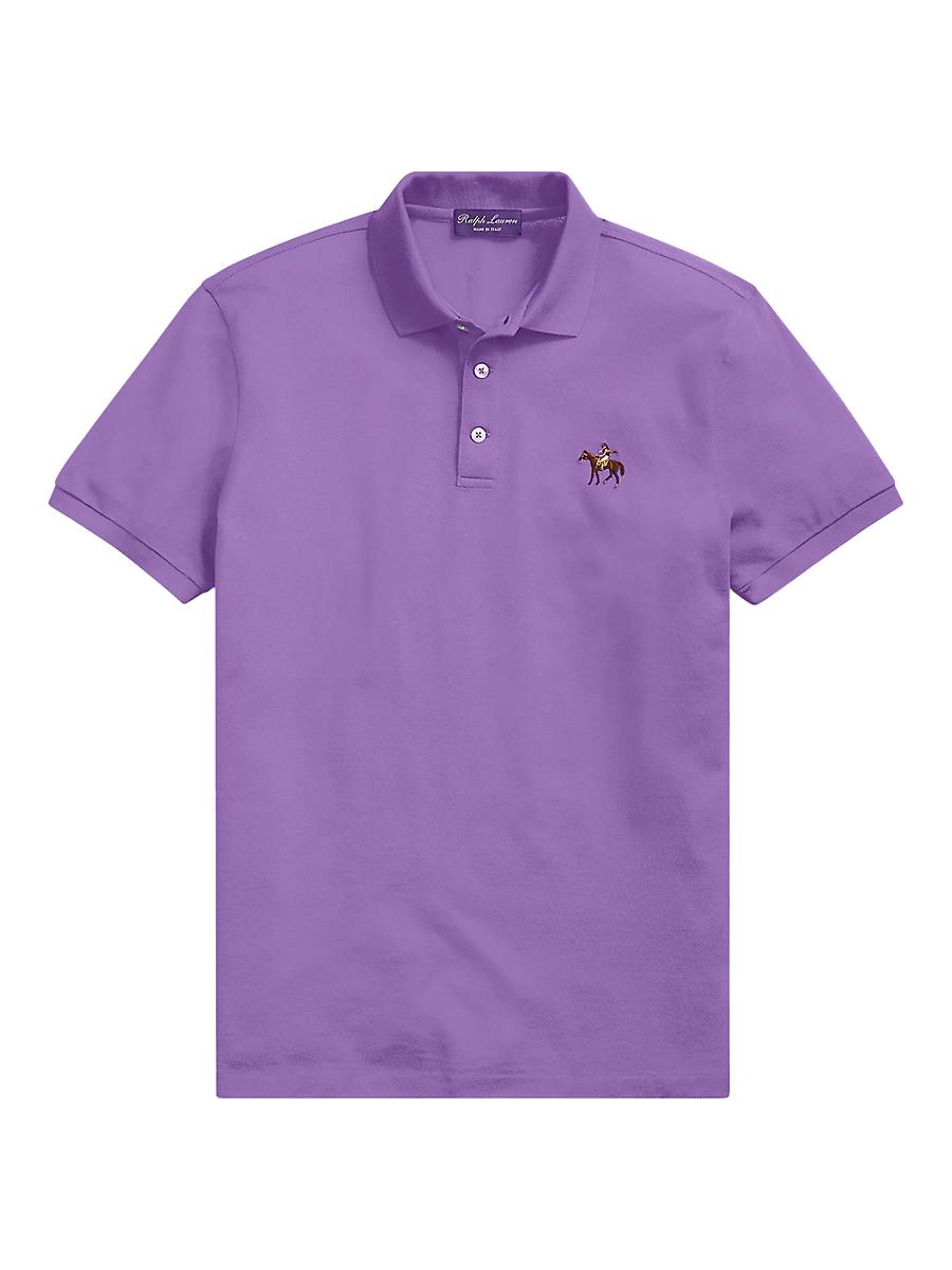 Mens Cotton Pique Standing Horse Polo Product Image