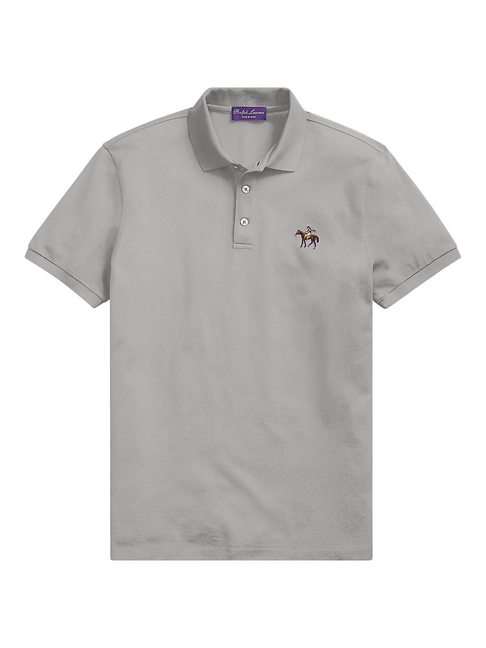 Mens Cotton Pique Standing Horse Polo Product Image