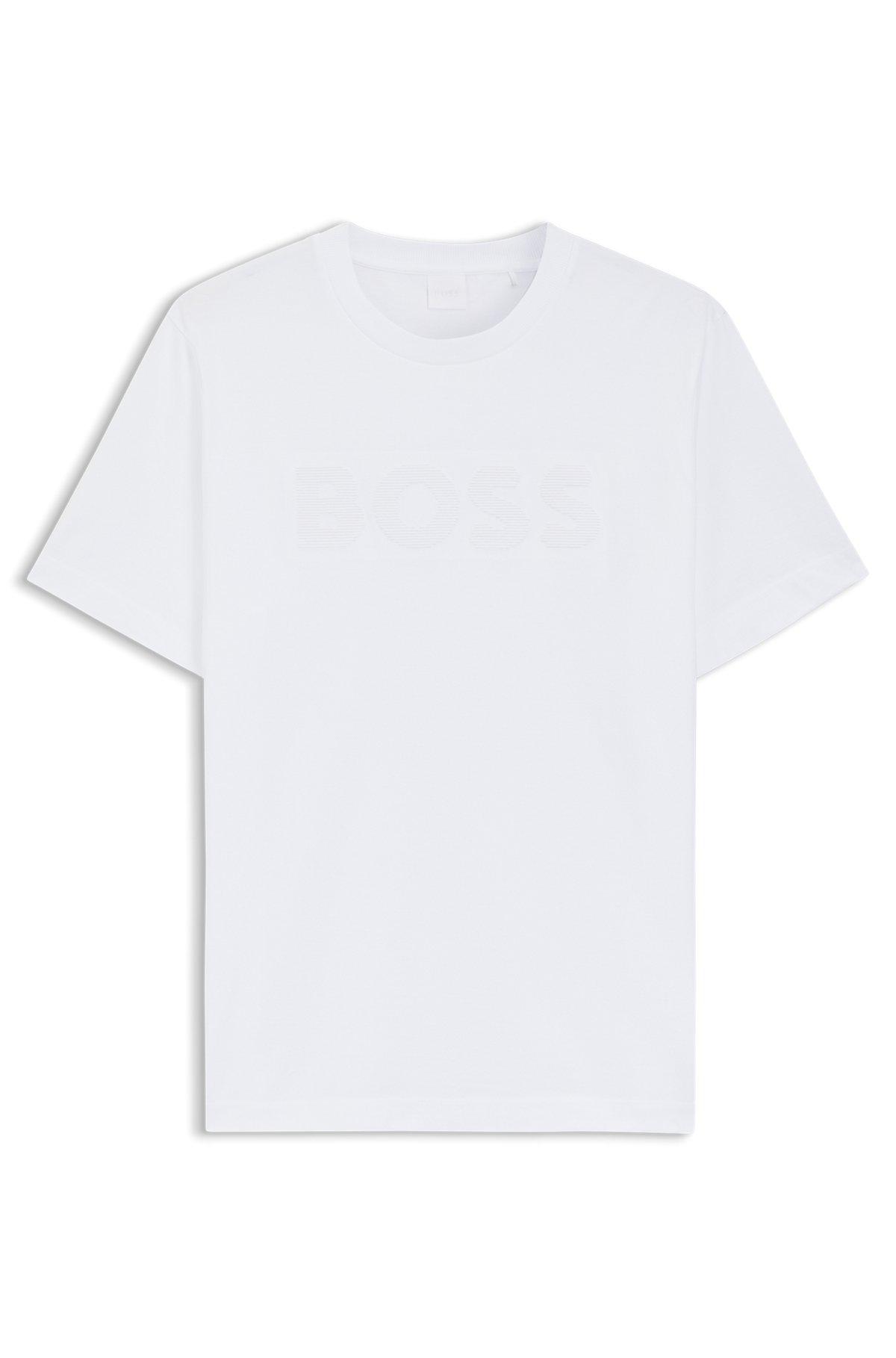 Cotton-jersey T-shirt with logo artwork Product Image