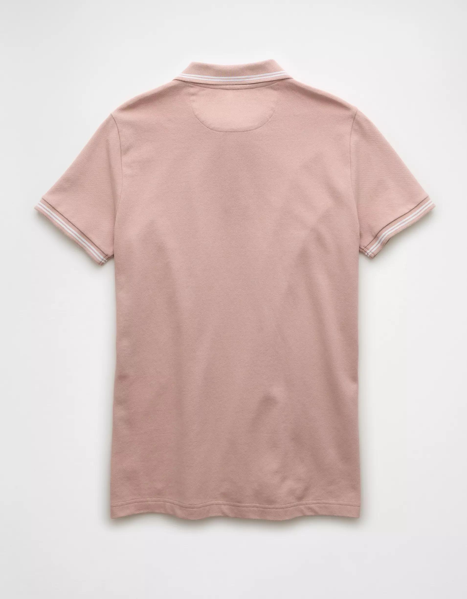 AE Lived-In Stretch Pique Slim Fit Tipped Polo Shirt Product Image