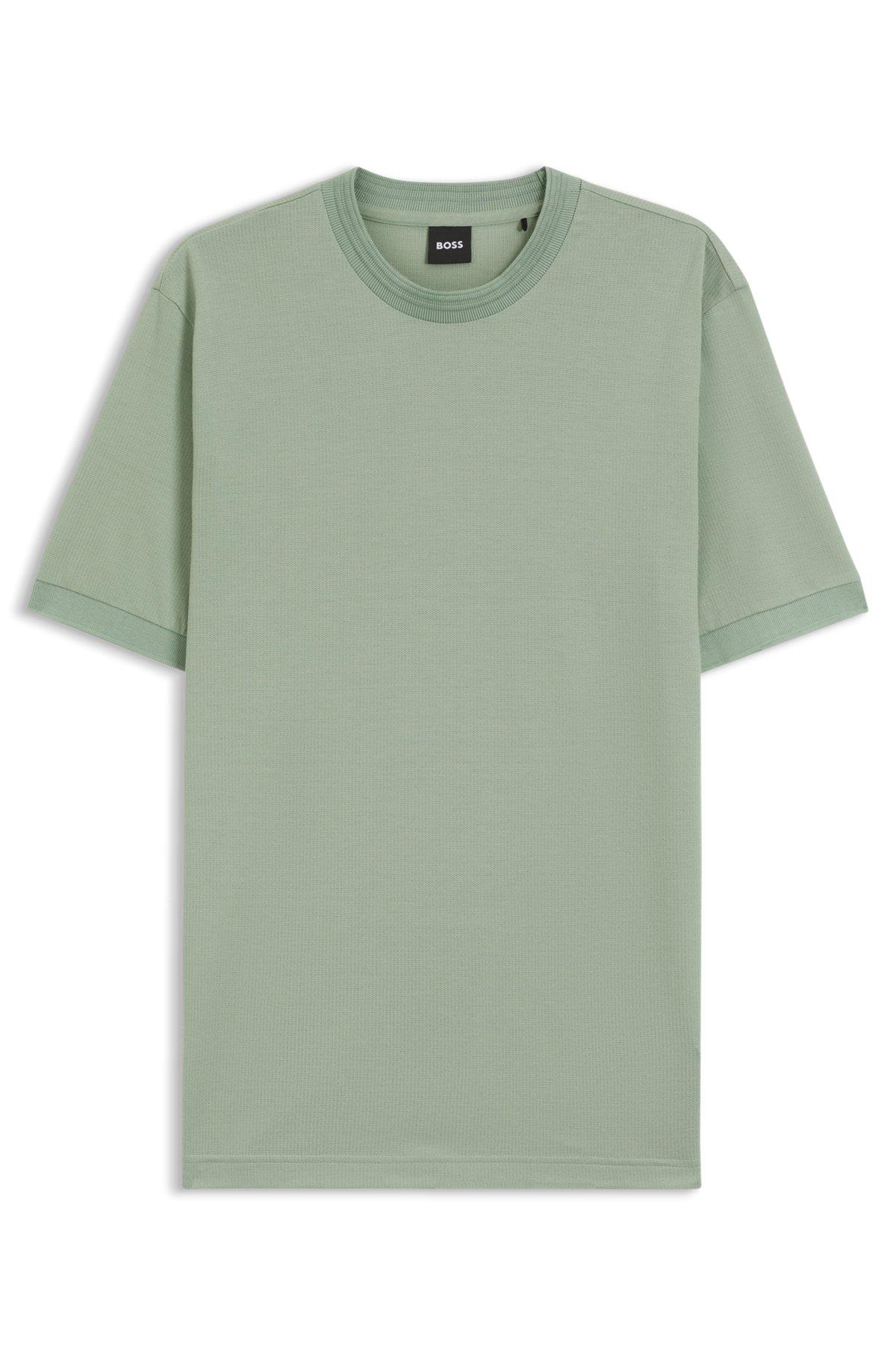 Regular-fit T-shirt in a mercerised cotton blend Product Image