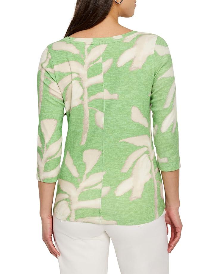 Women's NIC+ZOE Shadow Fern 3/4 Sleeve Boat Tee Product Image