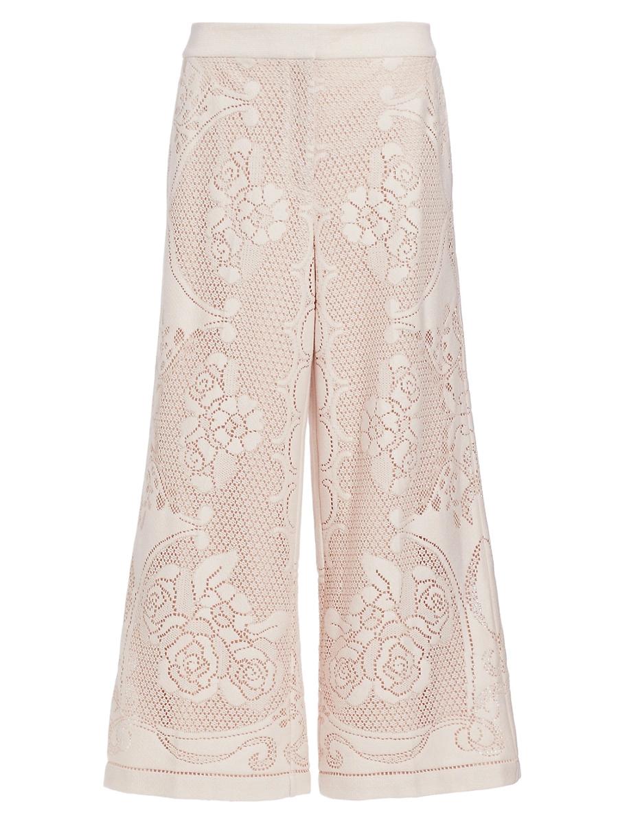 Womens Anisa Summer Lace Wide-Leg Pants Product Image