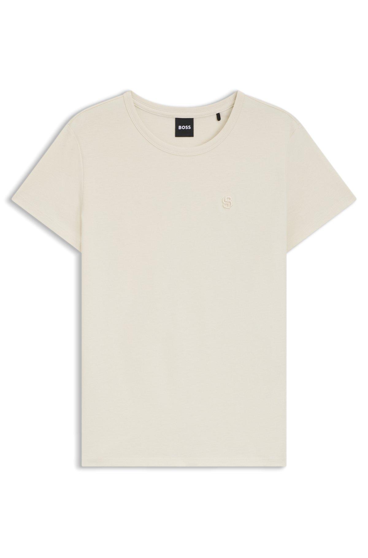Cotton-jersey slim-fit T-shirt with Double B monogram Product Image