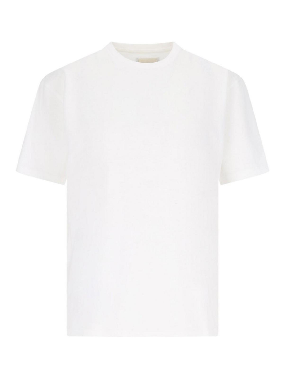 KHAITE Womens White Mae Brand-patch Cotton-jersey T-shirt In Cream Product Image