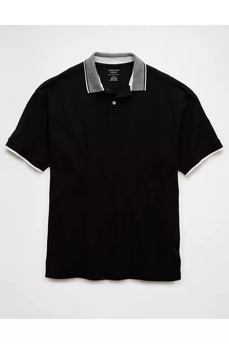AE Boxy Stretch Pique Polo Shirt Men's Product Image