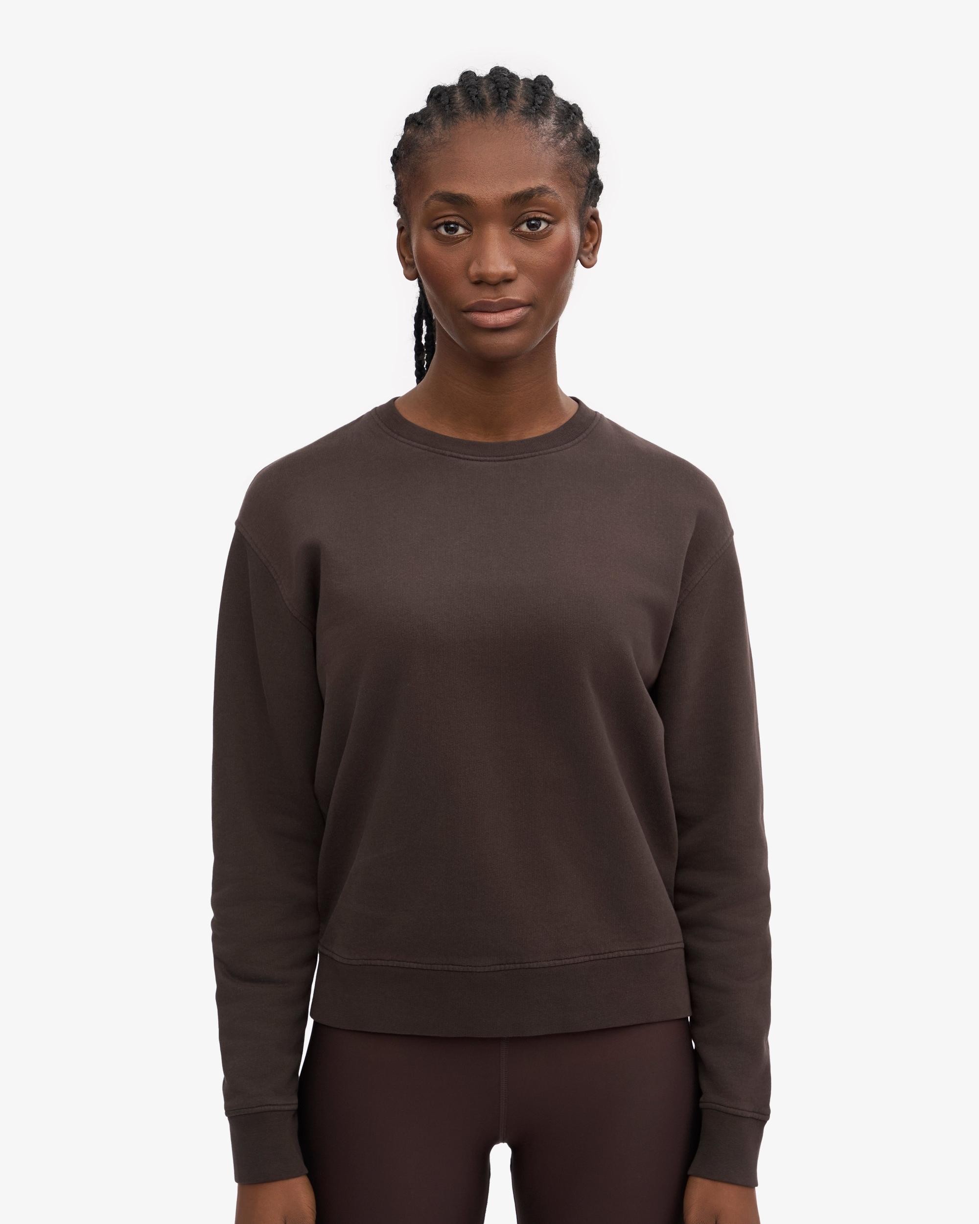 Women Classic Organic Crew - Coffee Brown Product Image