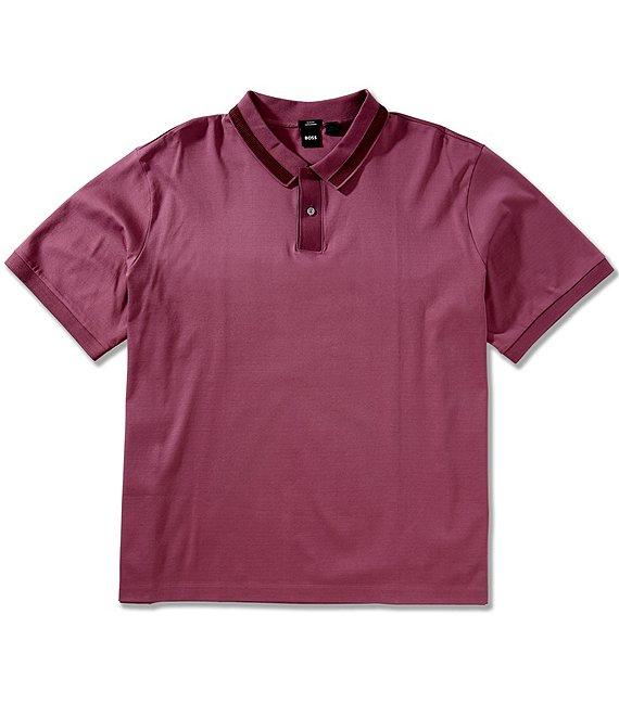 Hugo Boss BOSS Big & Tall Slim Fit Phillipson Short Sleeve Polo Shirt Product Image