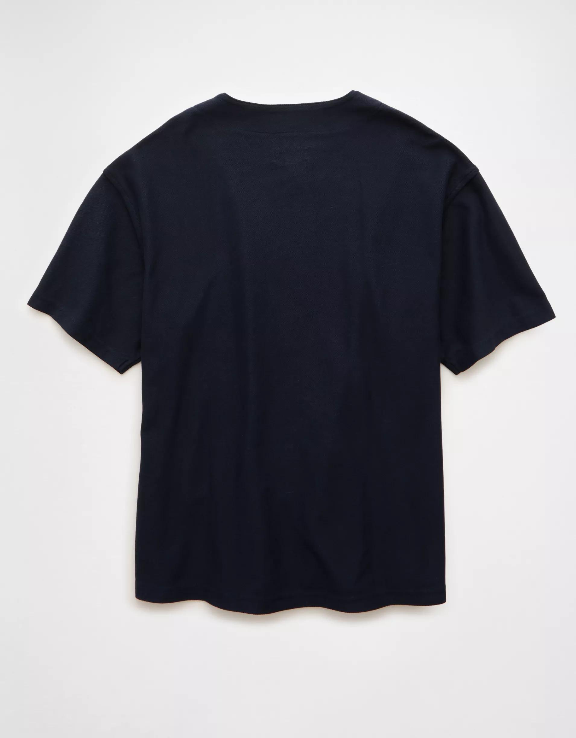 AE Button-Up Baseball T-Shirt Product Image