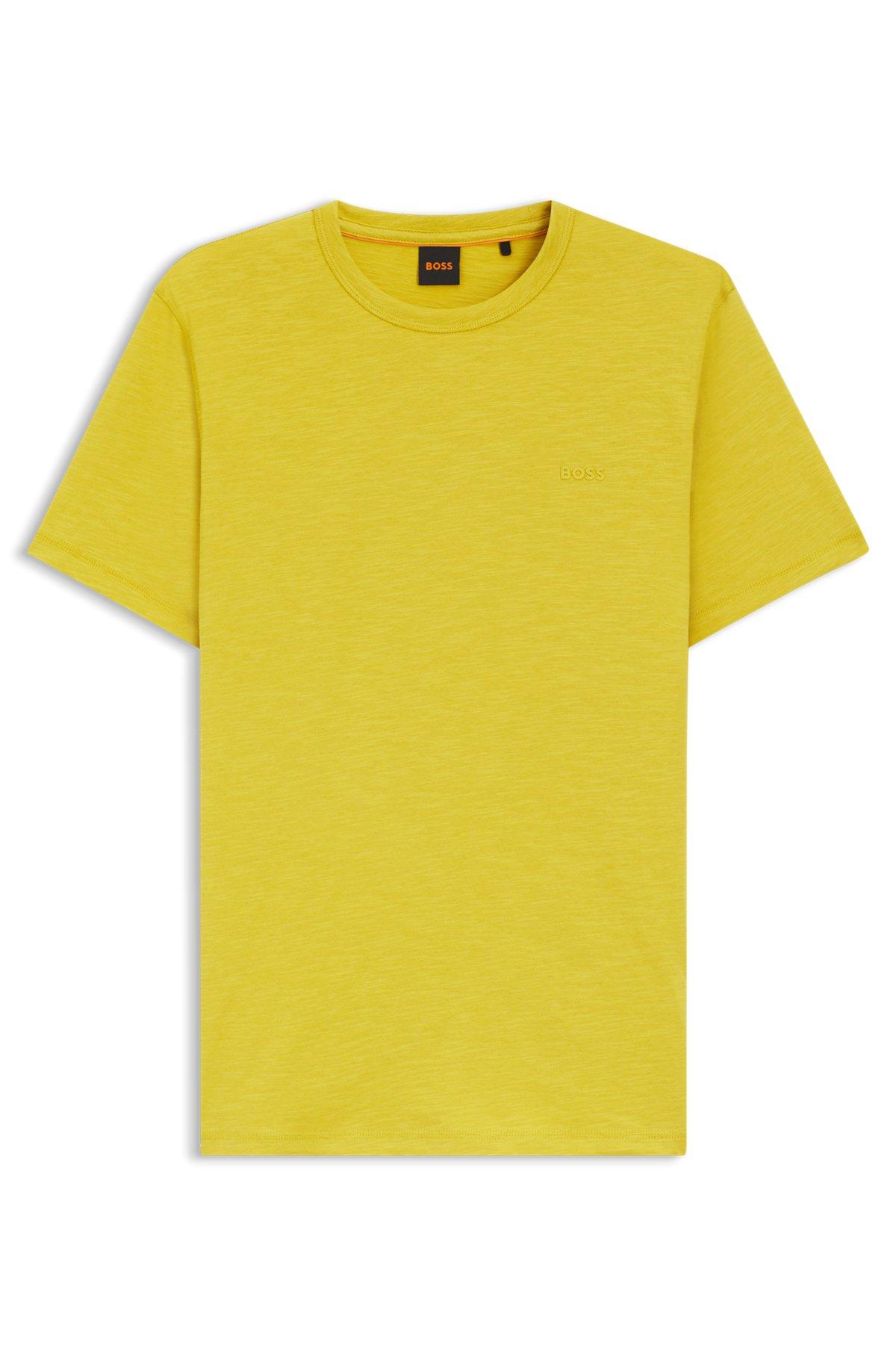 Slub-cotton T-shirt with logo detail Product Image