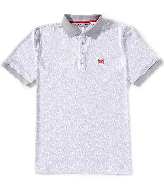 BLACK CLOVER Pineapple Crown Short Sleeve Polo Shirt Product Image