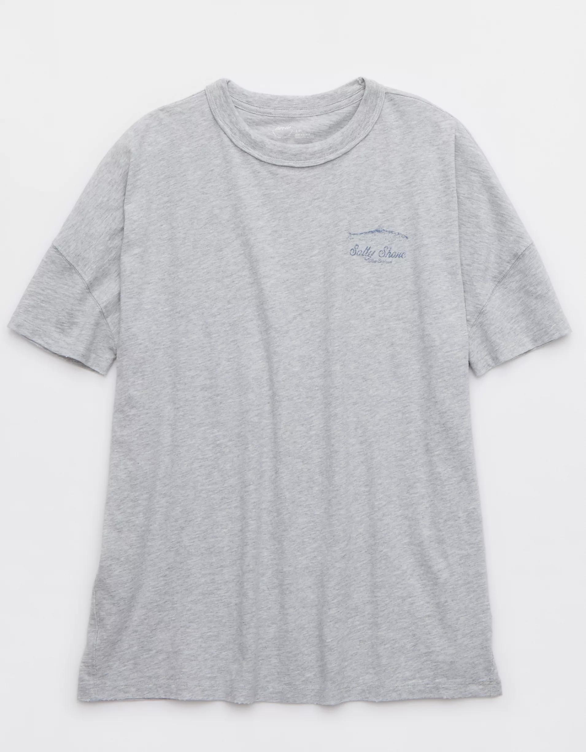 Aerie Oversized Crew Boyfriend T-Shirt Product Image