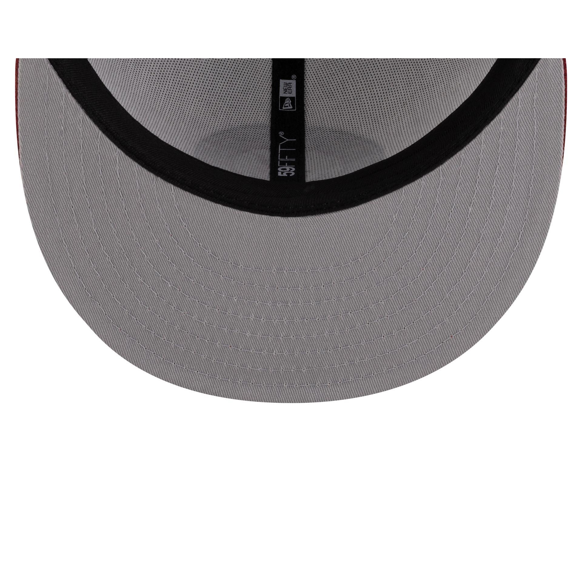 Alabama Crimson Tide White 59FIFTY Fitted Male Product Image