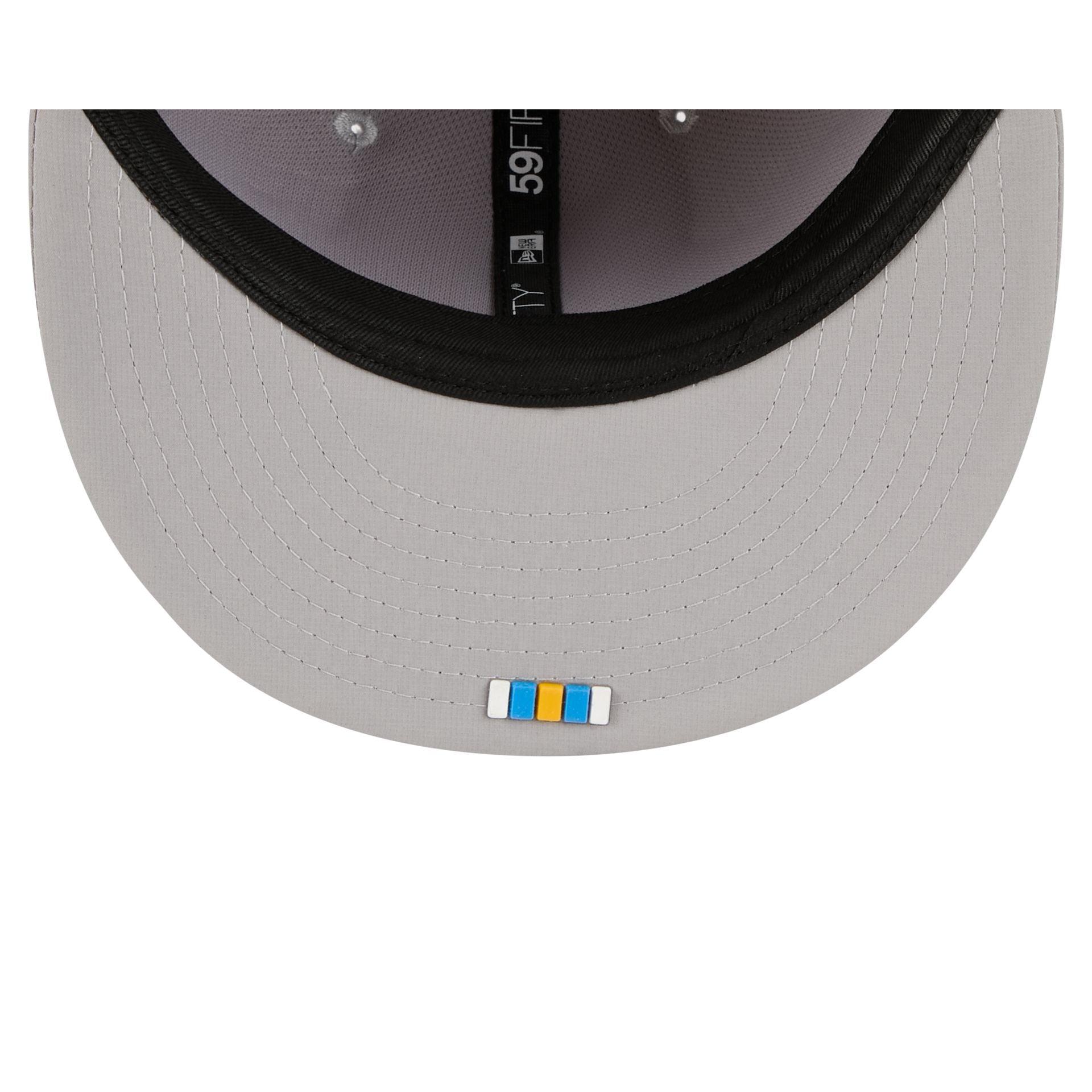 Los Angeles Chargers 2025 Sideline Hot Weather Gray 59FIFTY Fitted Hat Male Product Image