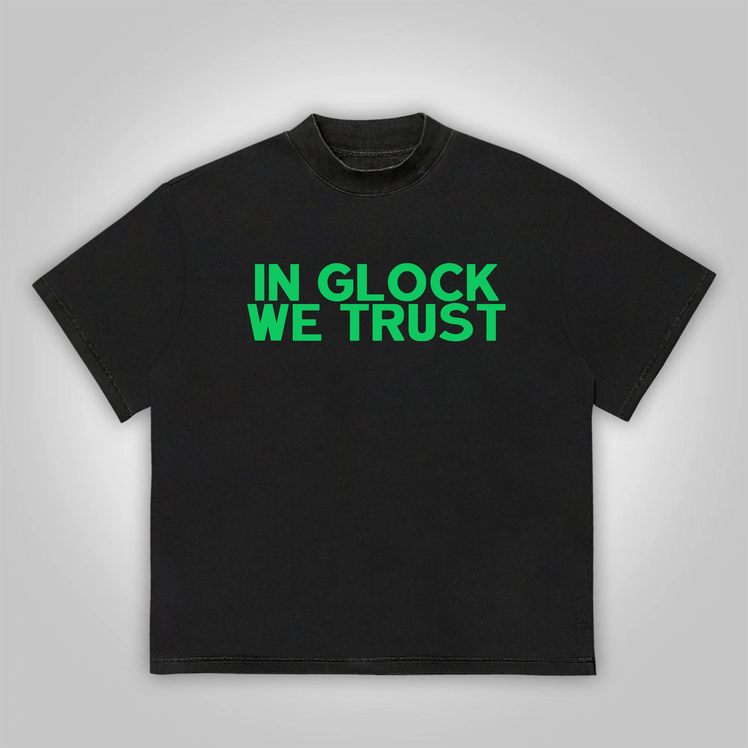 Sopula Vintage In Glock We Trust Graphic Cotton T-Shirt Product Image