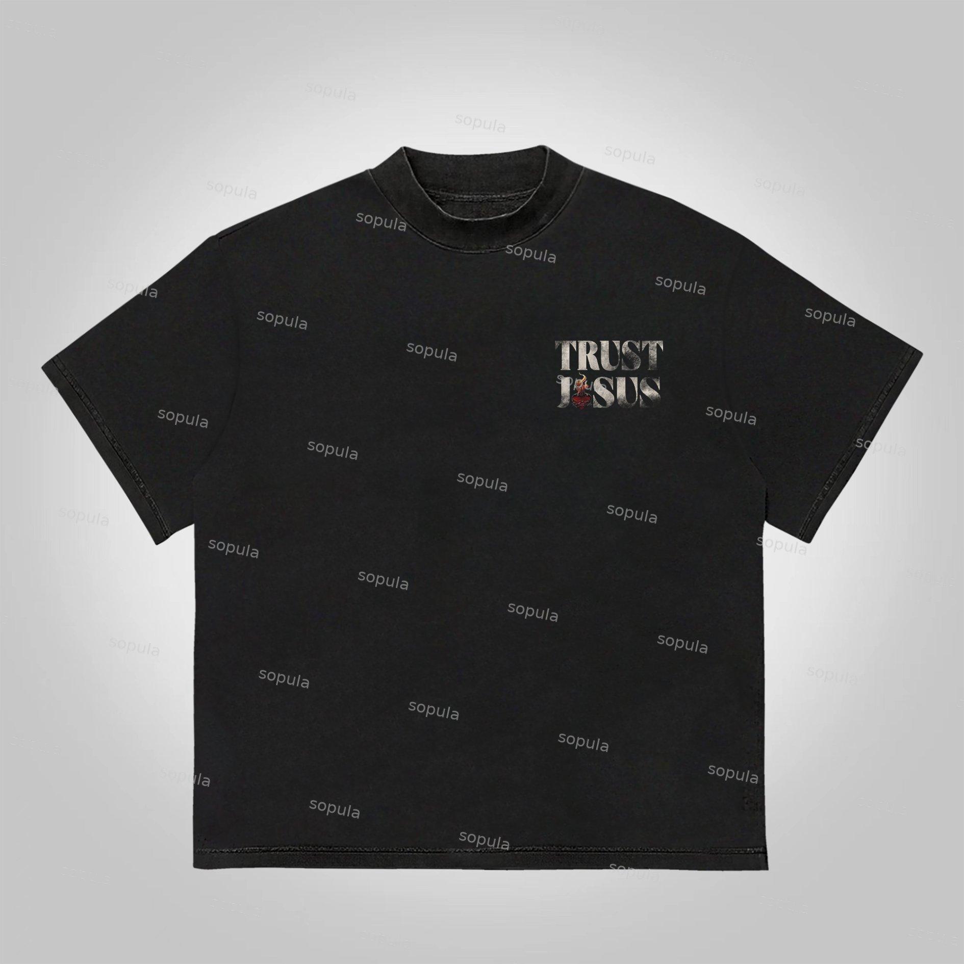 Sopula Fear Not-Faith Over Fear Print Graphic Cotton T-Shirt Product Image