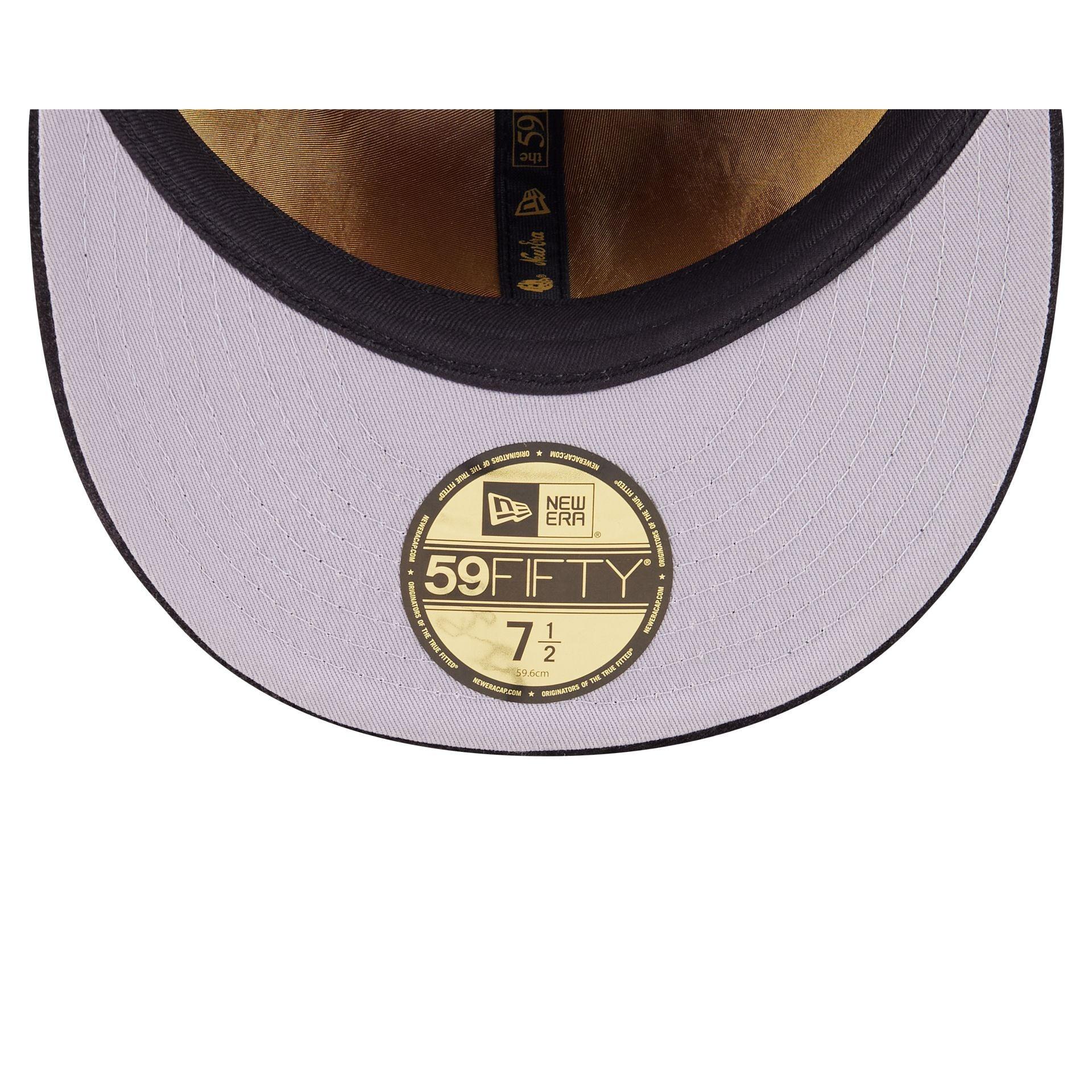 Boston Red Sox Black Velvet 59FIFTY Fitted Hat Male Product Image