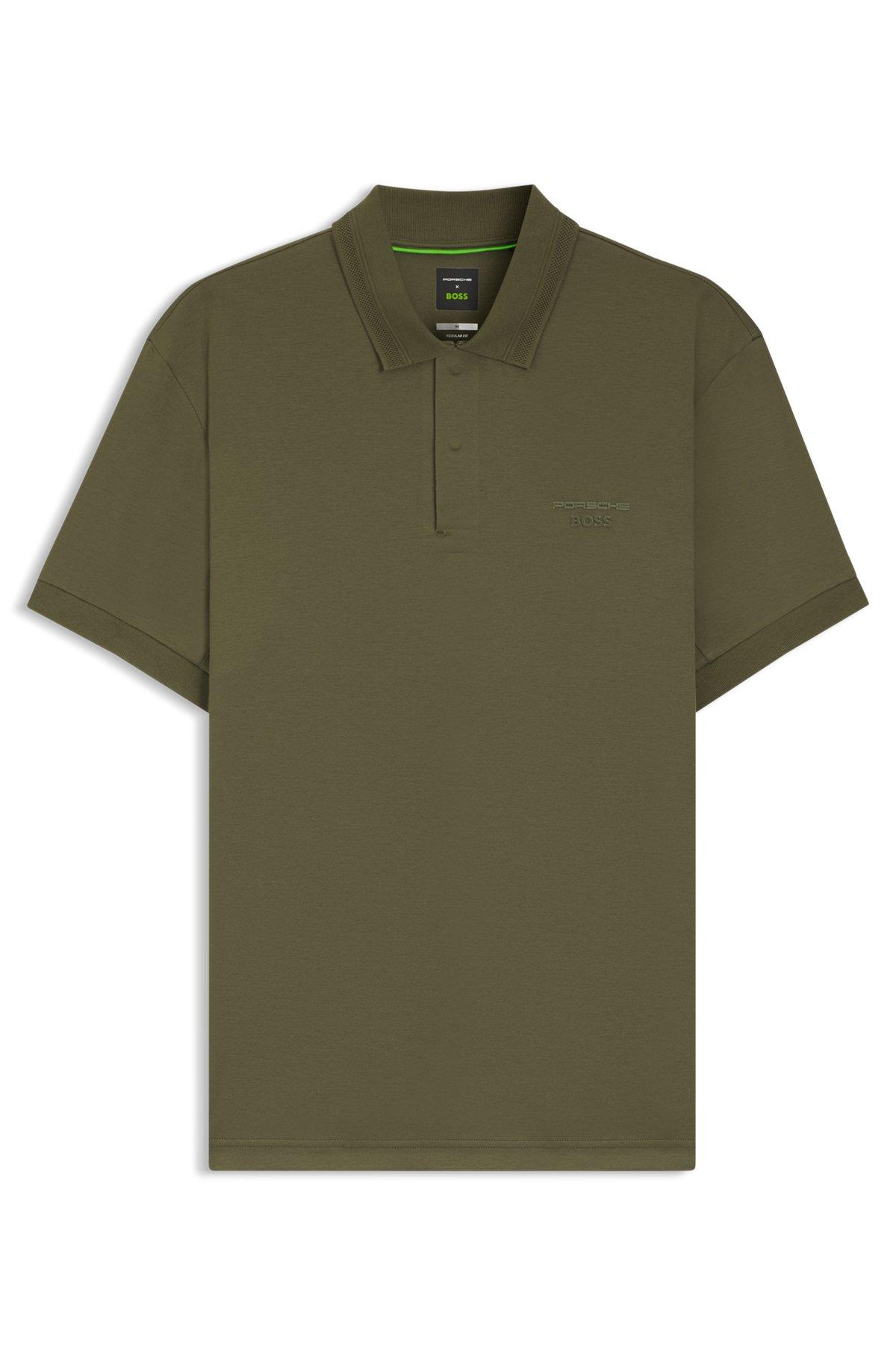 Porsche x BOSS polo shirt in mercerized cotton Product Image