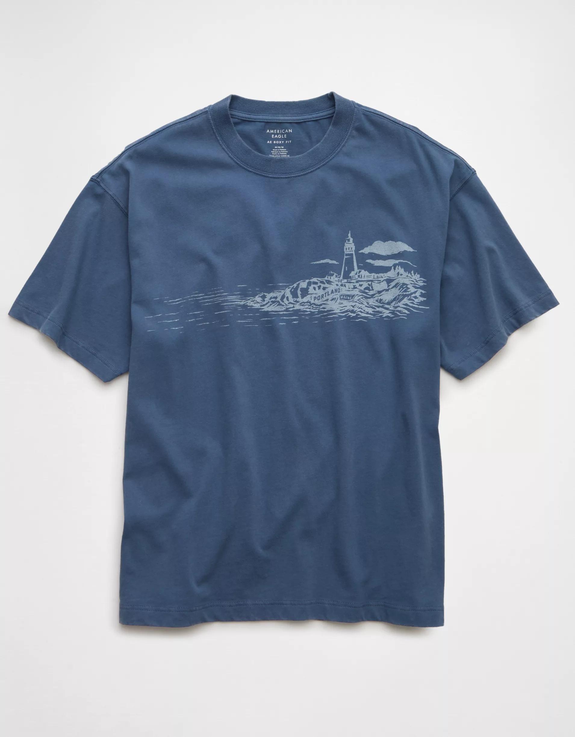 AE Boxy Nautical Graphic T-Shirt Product Image