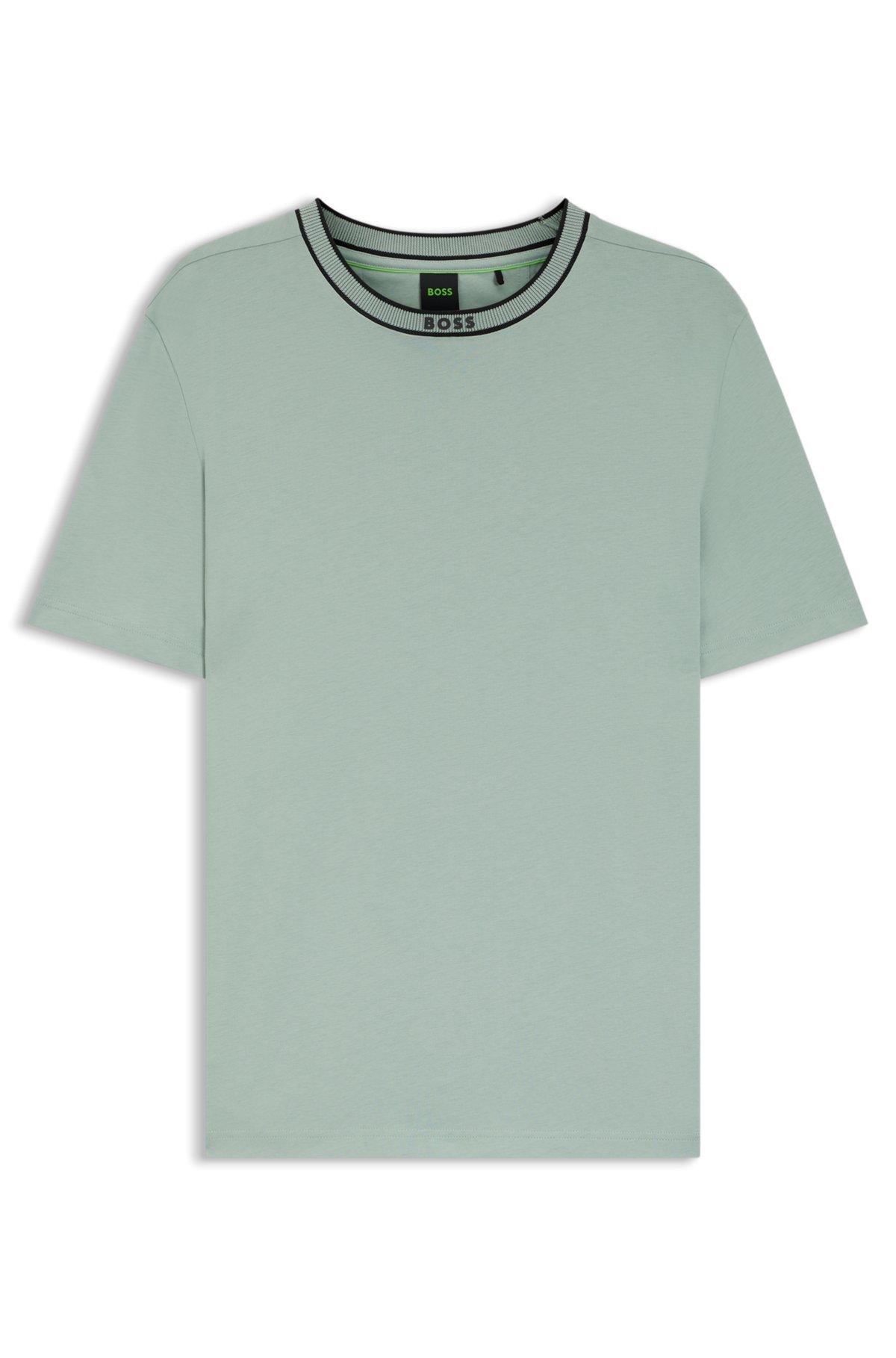 Cotton T-shirt with logo crew neck Product Image