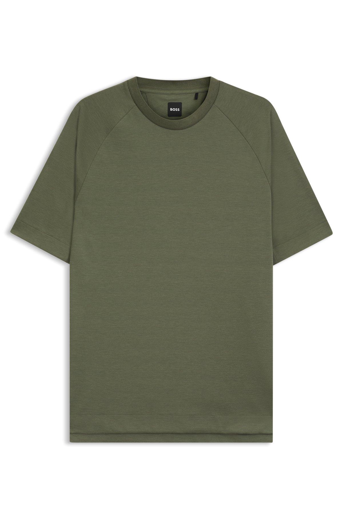 Regular-fit T-shirt in mercerized stretch fabric Product Image