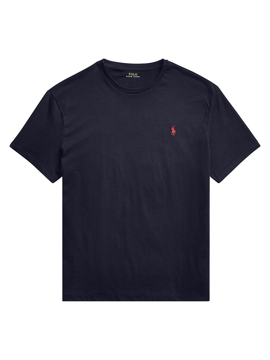 Mens Jersey Crewneck Classic-Fit T-Shirt Product Image