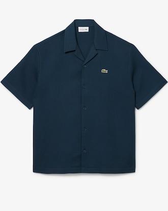 Relaxed Fit Waffle Texture Shirt Product Image