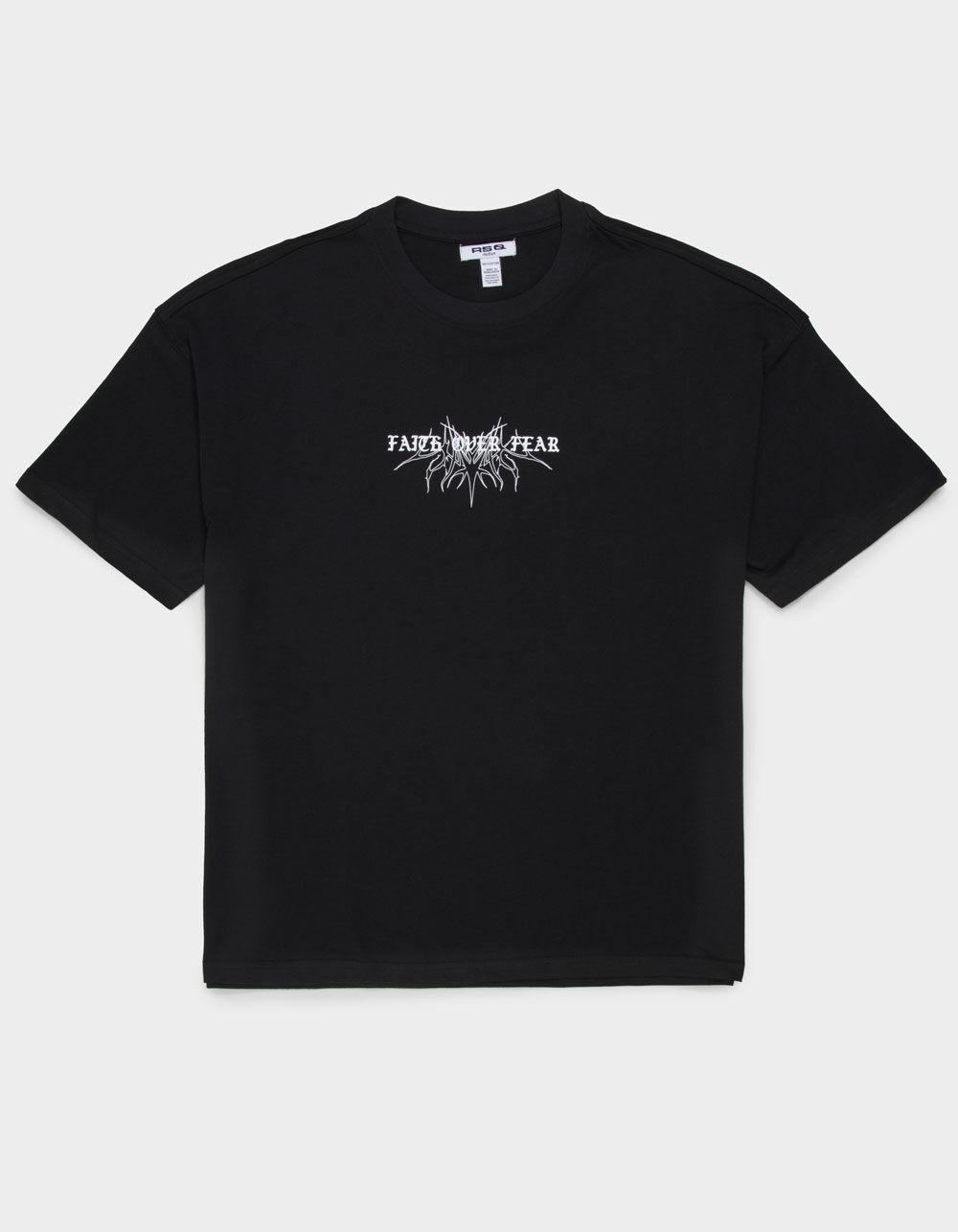 RSQ Mens Faith Over Fear Tee - BLACK Product Image