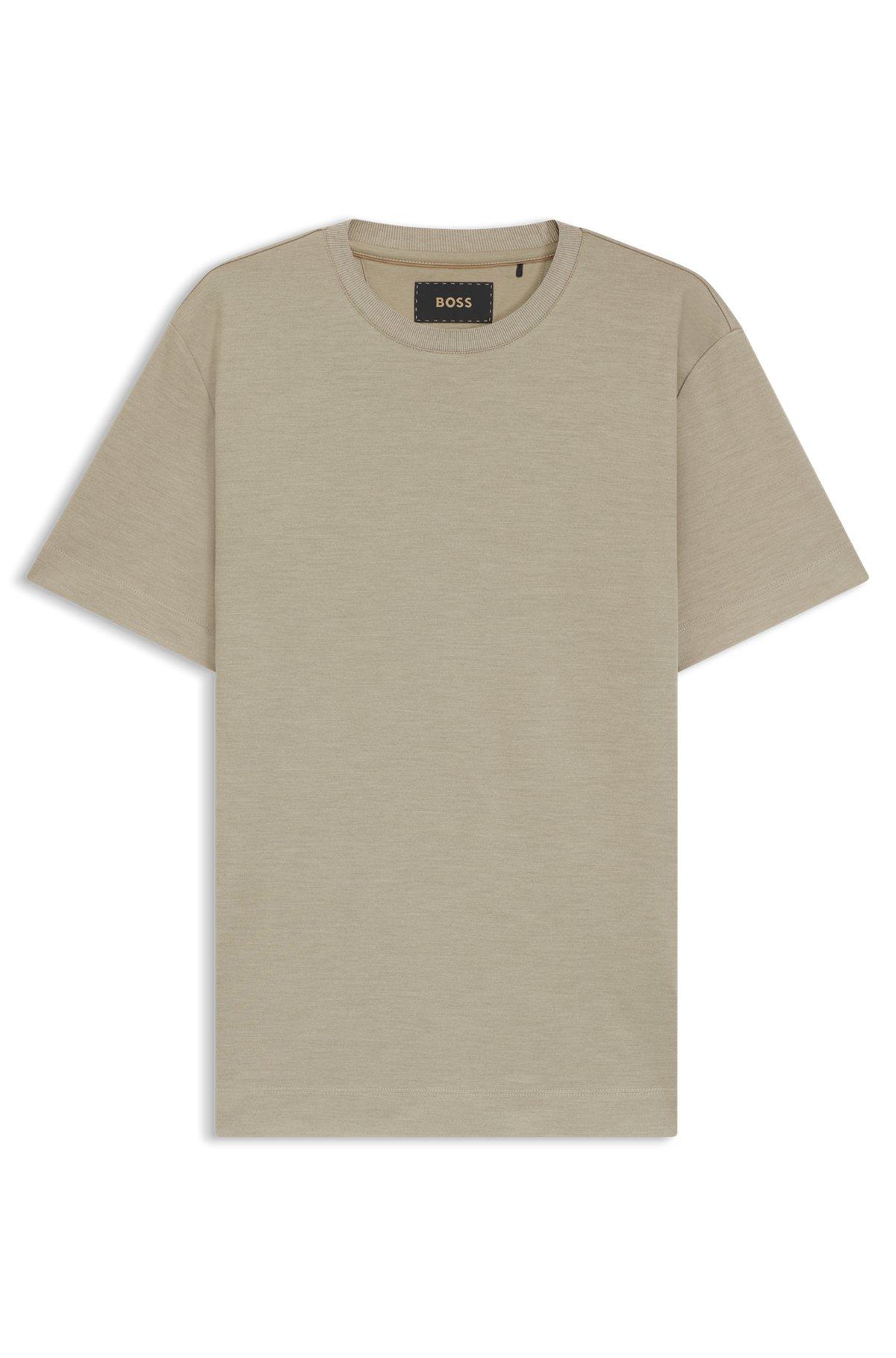 Regular-fit T-shirt in mercerized cotton and silk Product Image