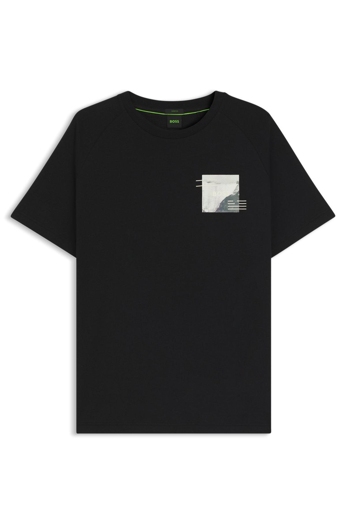 Relaxed-fit T-shirt with decorative reflective accents Product Image