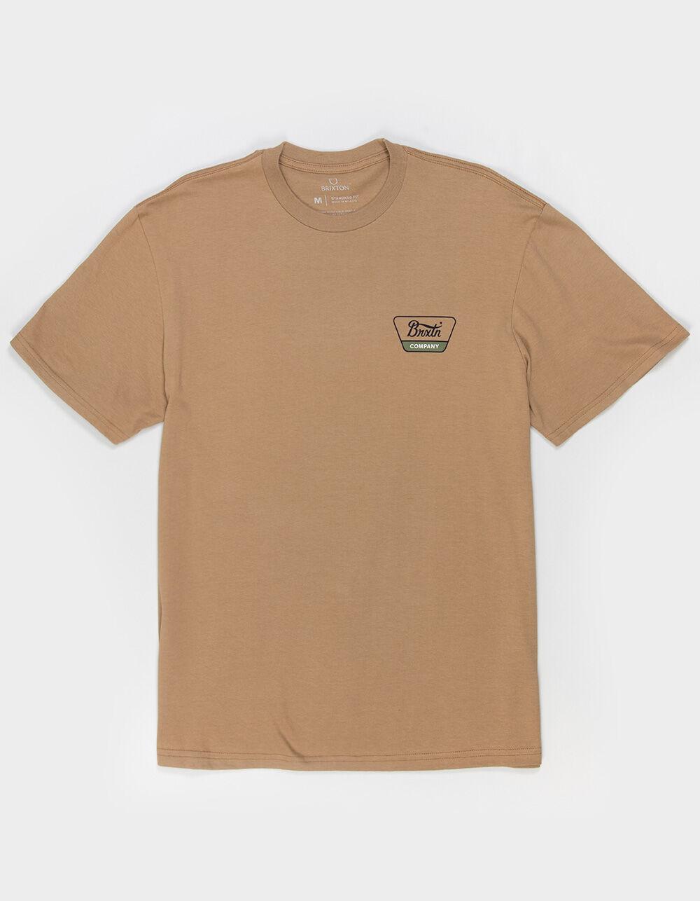 BRIXTON Linwood Mens Tee - TAN Product Image