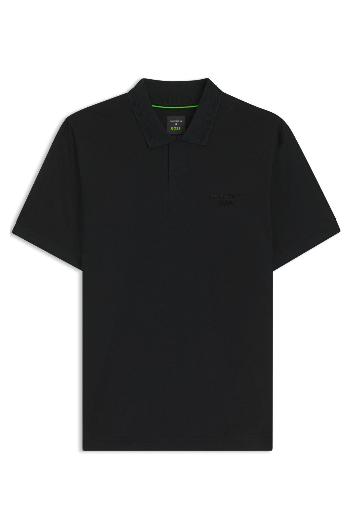 Stretch-cotton T-shirt with country flag and logo Product Image