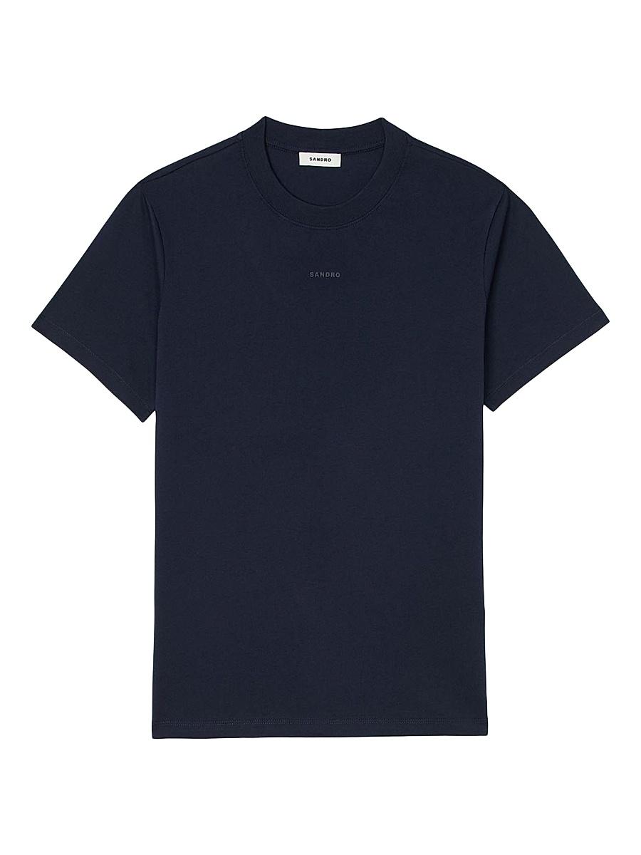 Mens Cotton T-Shirt with Logo Product Image