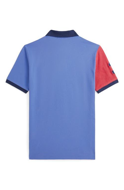 Mens Striped Cotton-Blend Polo Shirt Product Image