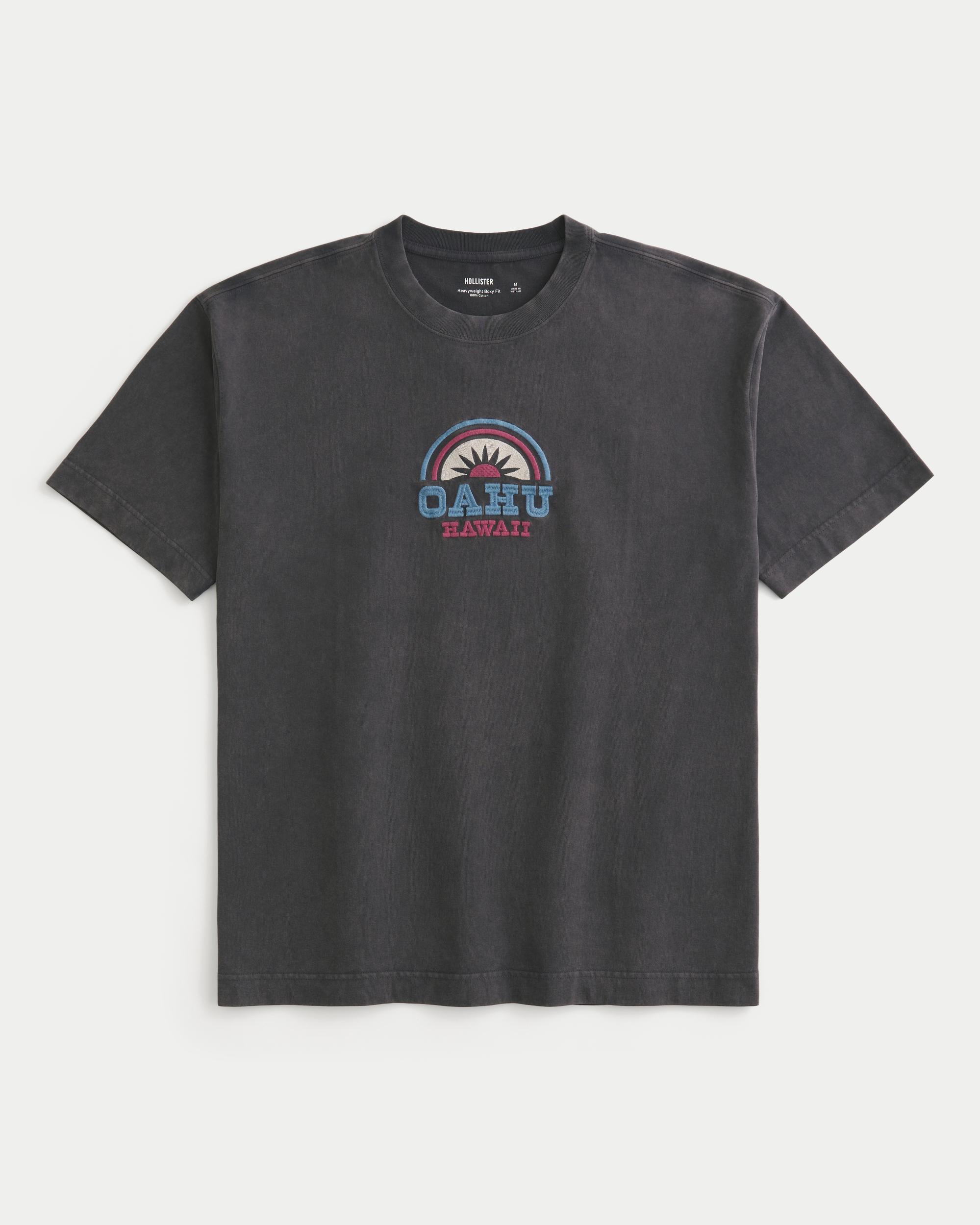 Boxy Heavyweight Oahu Graphic Tee Product Image