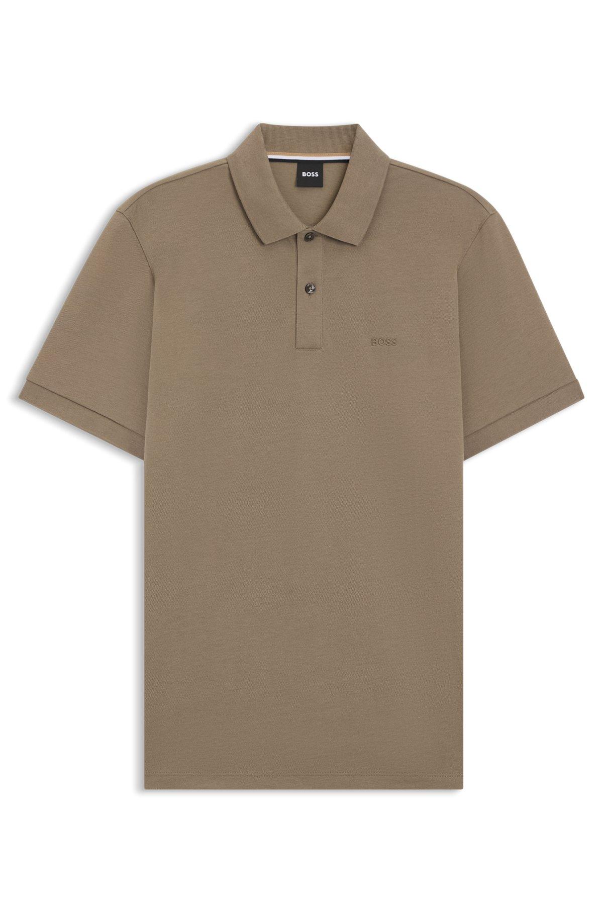 HUGO - Interlock-cotton T-shirt with zip pocket - Black Product Image