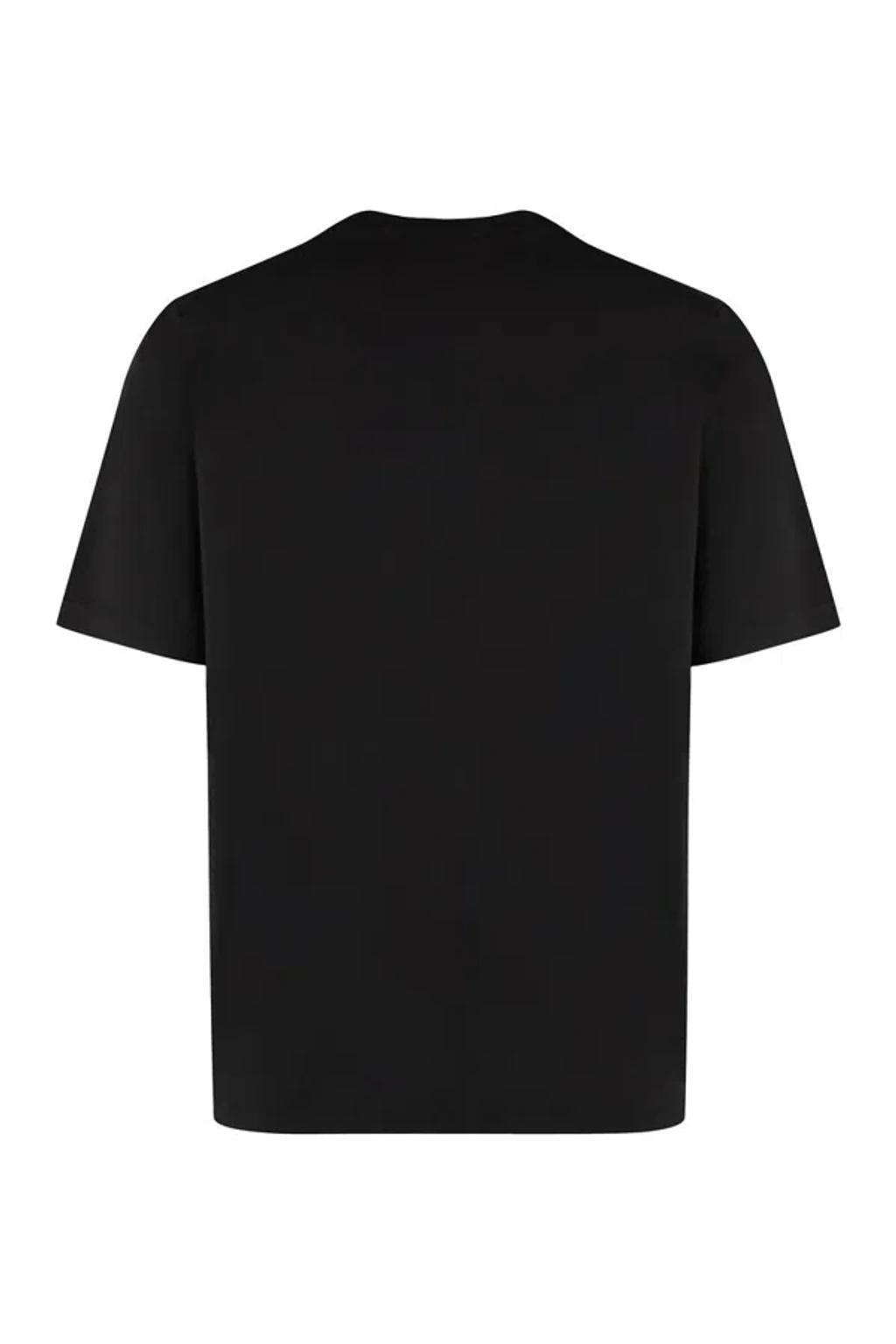 DSQUARED2 Mens Black Brand-print Crewneck Regular-fit Cotton-jersey T-shirt Product Image