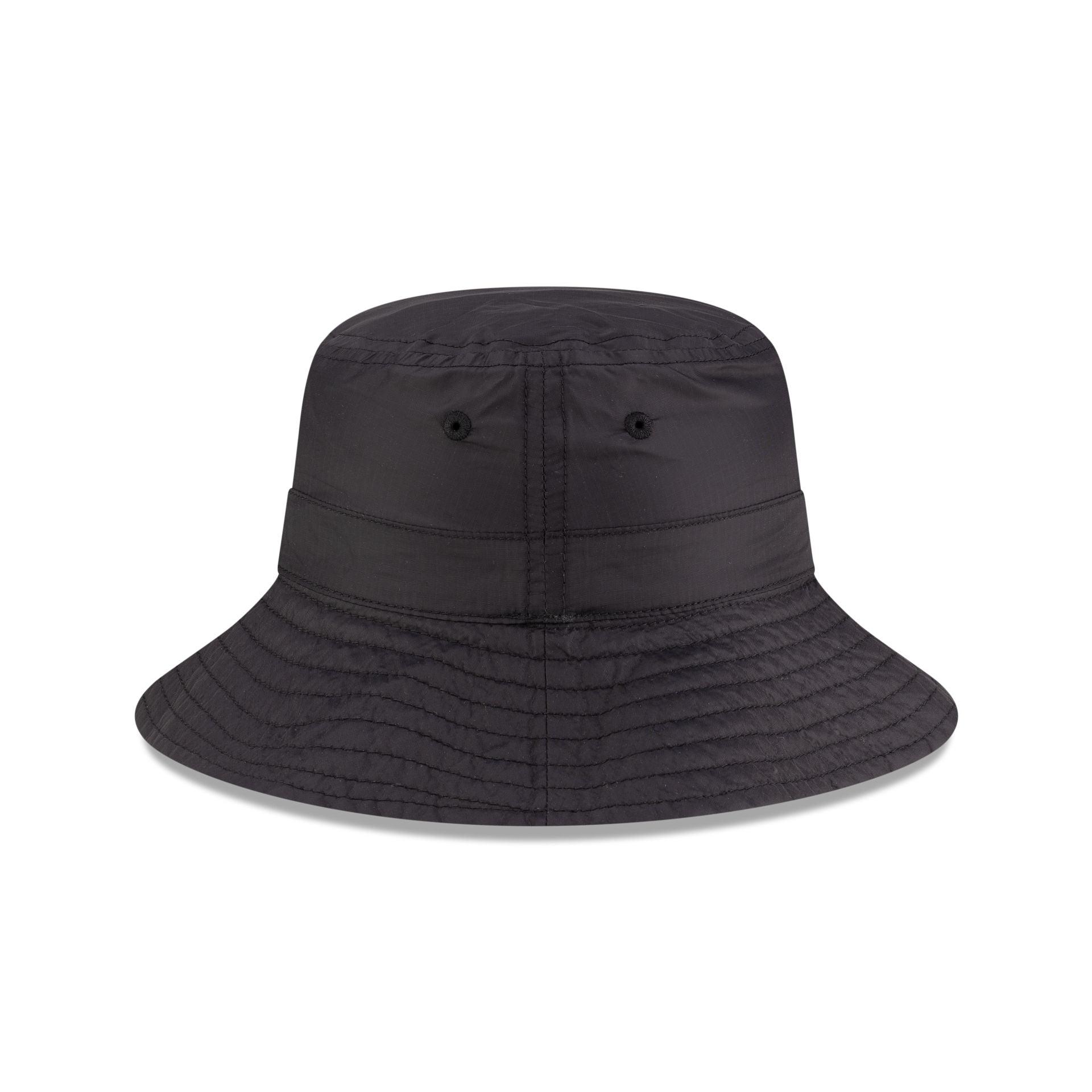 New Era Cap Packable Ripstop Black Bucket Hat Male Product Image