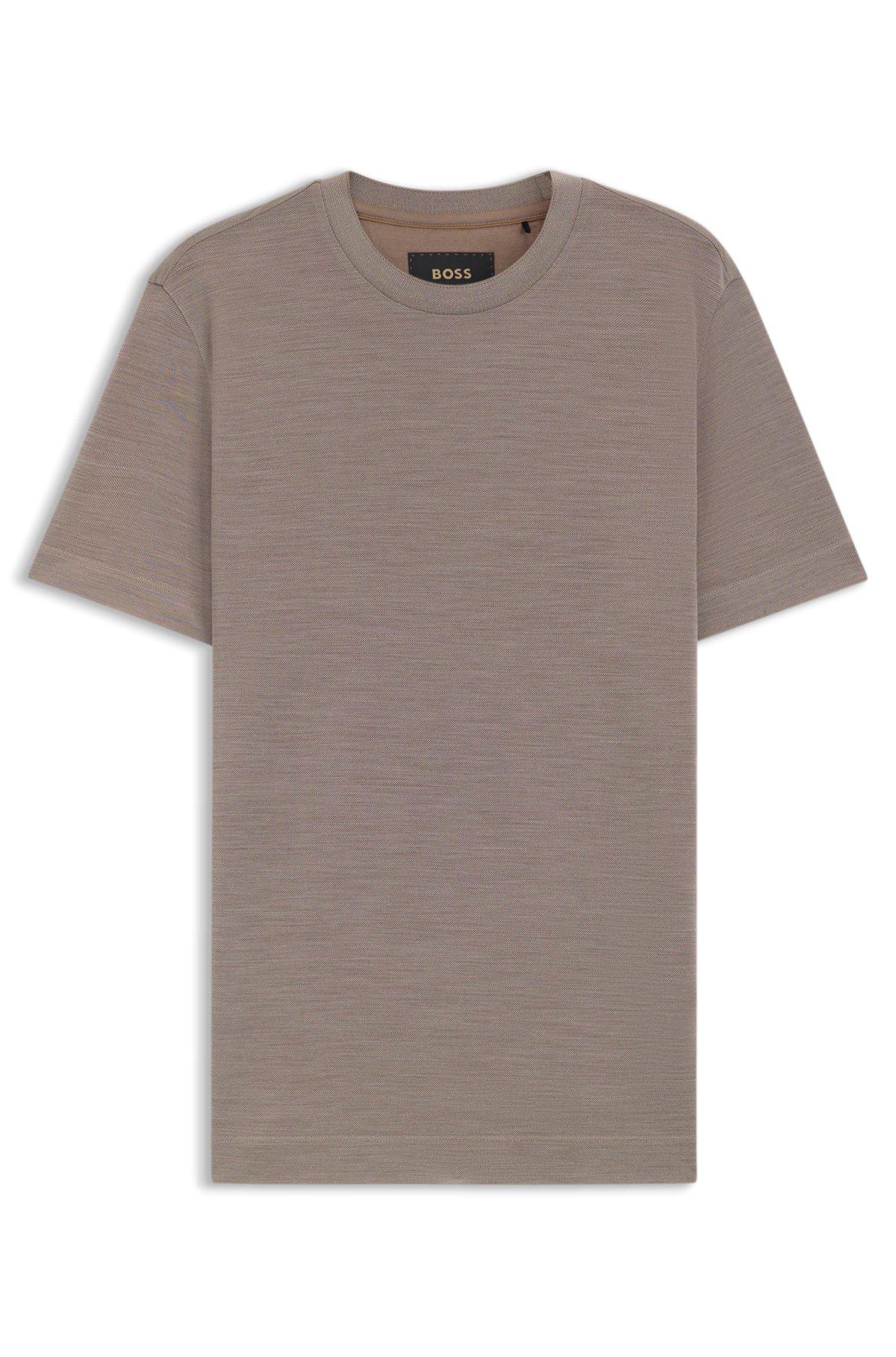 Regular-fit T-shirt in silk and wool Product Image