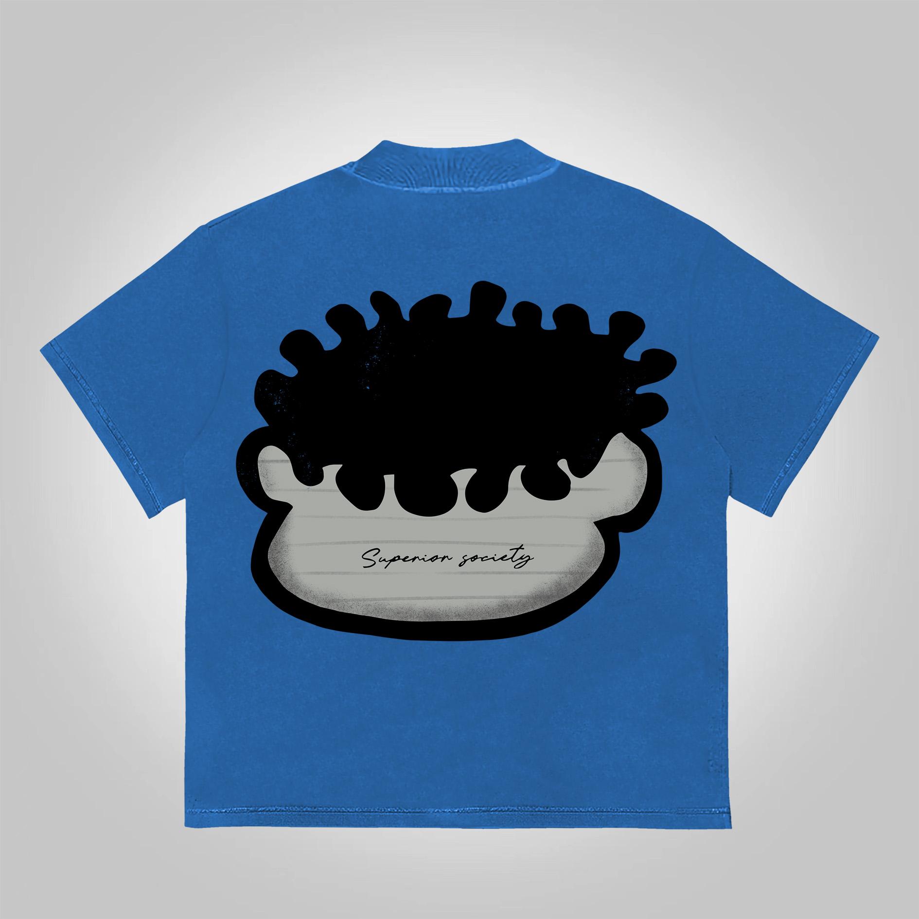 Vintage Big Face Graphic Cotton T-Shirt Product Image