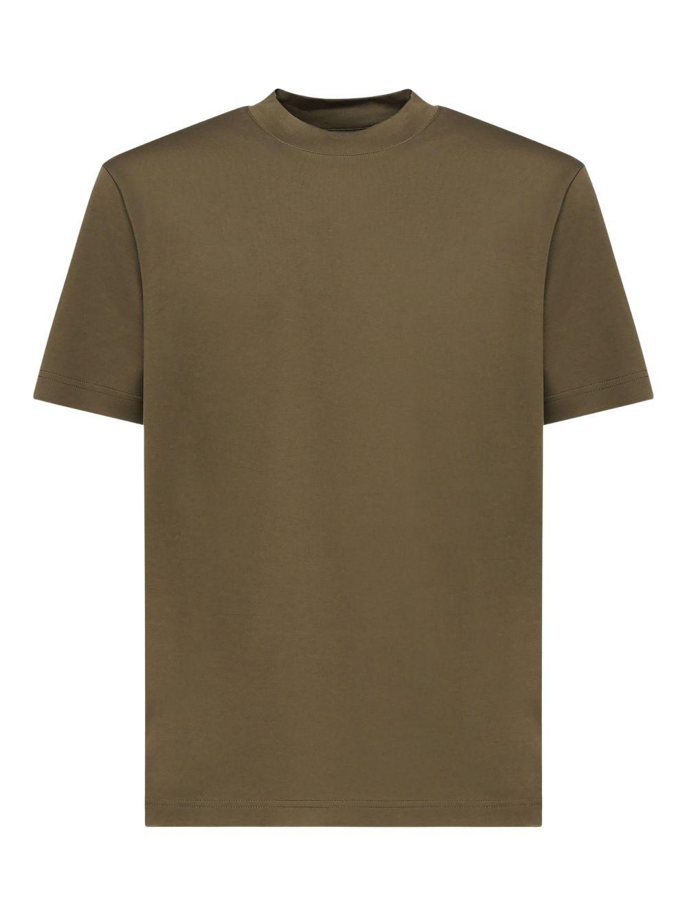 Cotton-blend polo shirt with zip placket Product Image