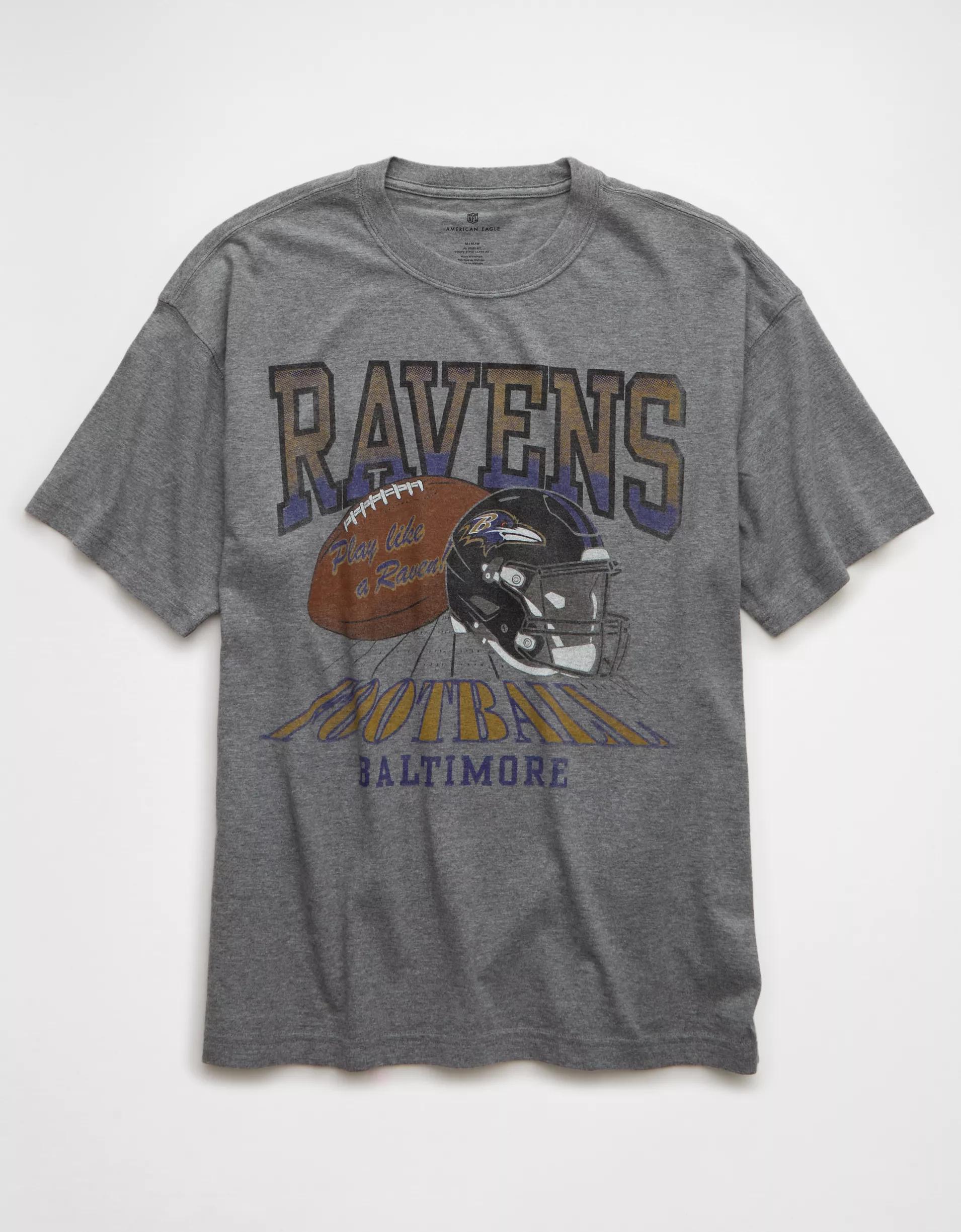 AE Boxy NFL Baltimore Ravens Graphic T-Shirt Product Image