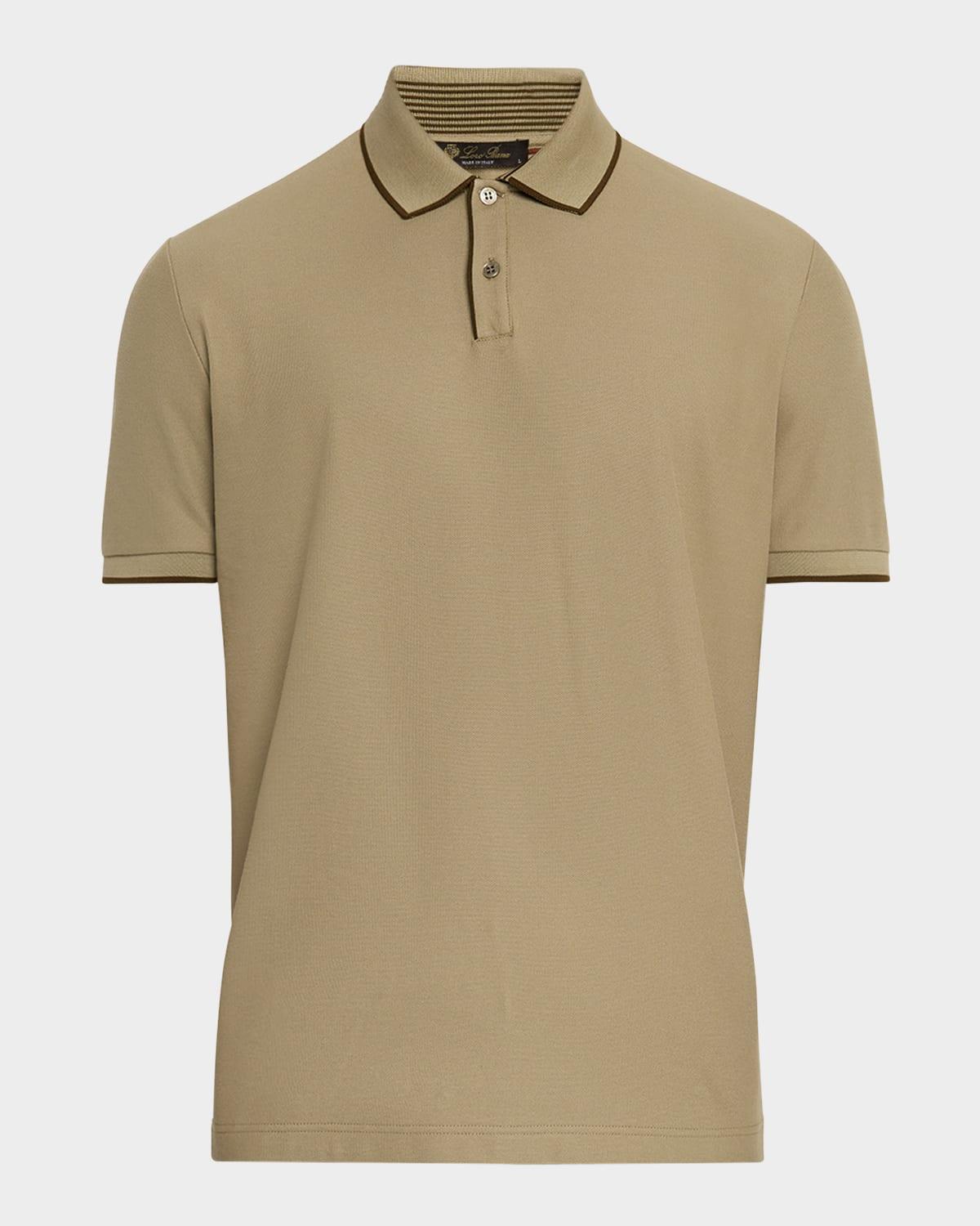 Mens Brentwood Tipped Jersey Pique Polo Shirt Product Image