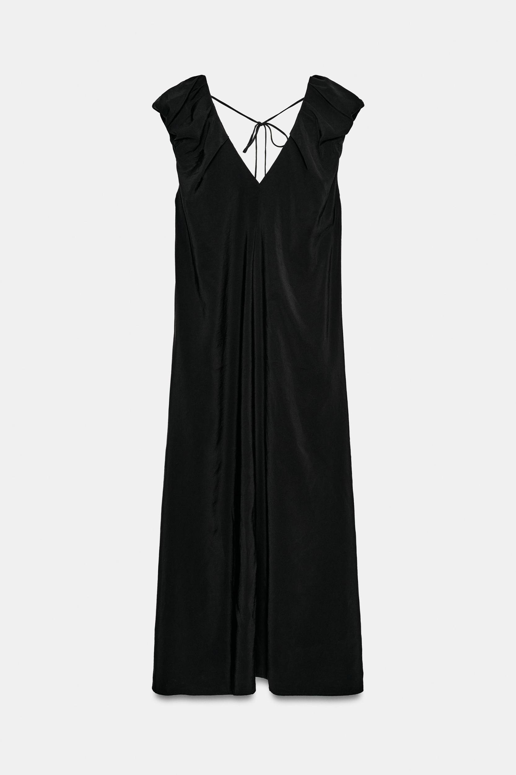 LONG PUFF SLEEVE DRESS Product Image